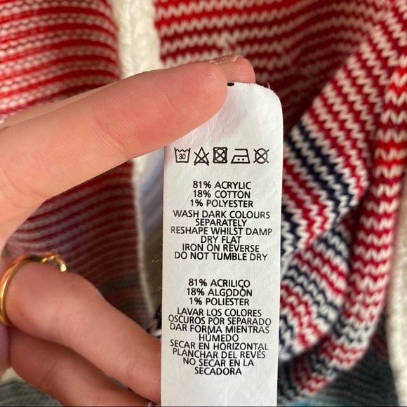 Atmosphere Tribal Knit Cardigan 90s Inspired - Picture 4 of 4